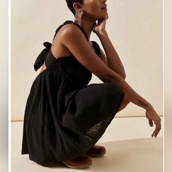 Free People Black Mini Dress - Picture 5 of 7